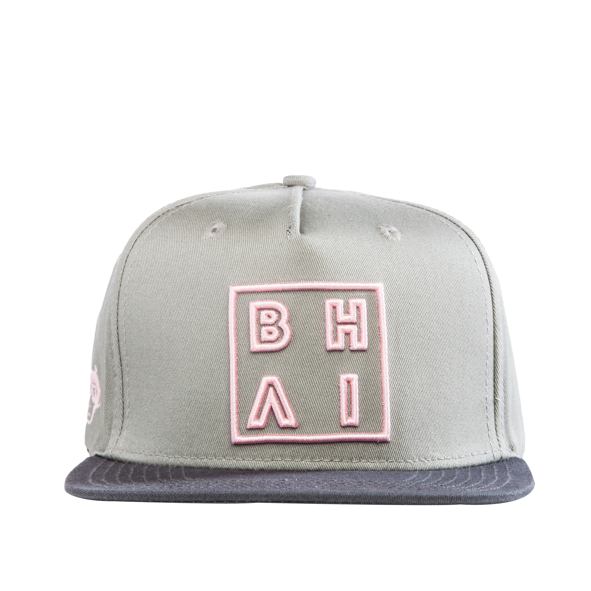 Buy Urban Monkey Snapback Unisex Grey Pink Cotton Cap Online